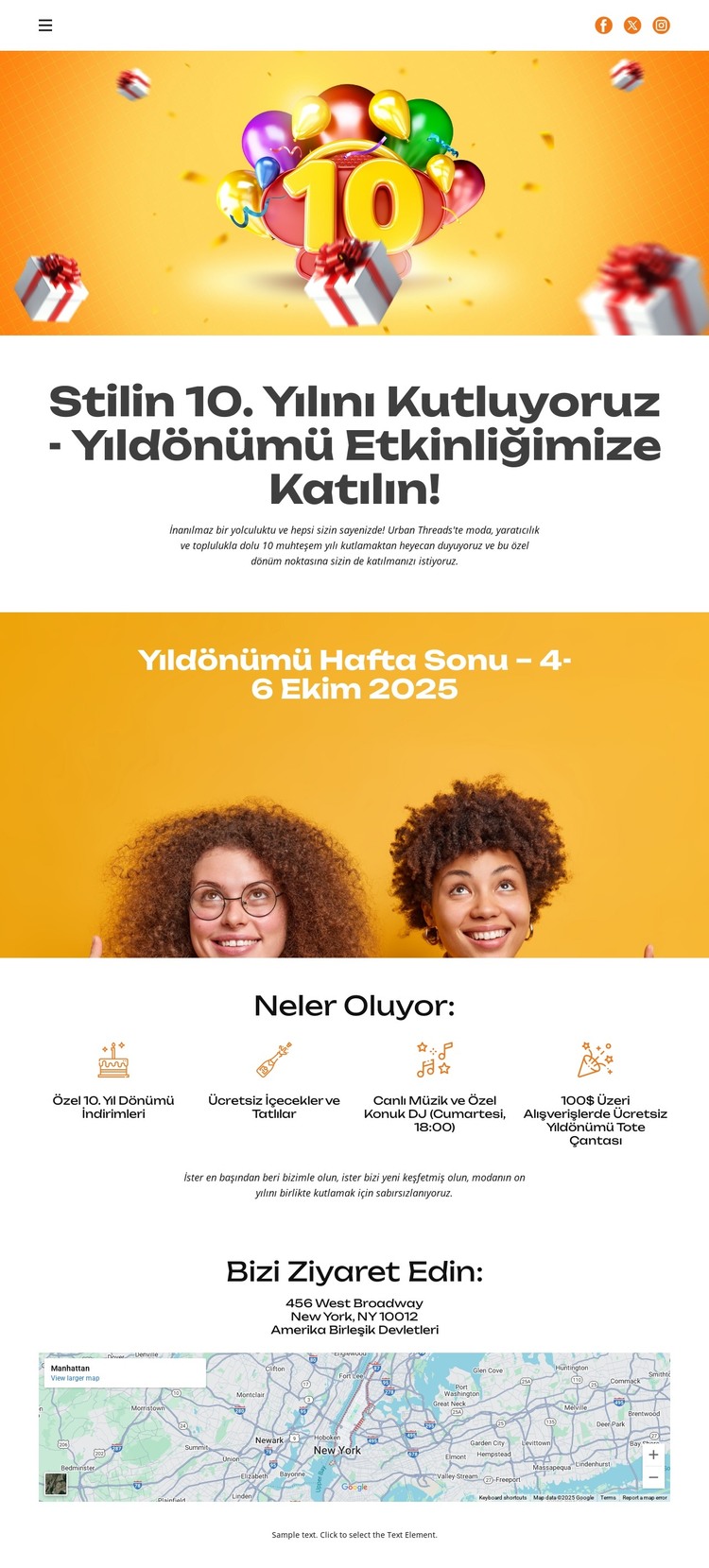10 Yıllık Stil HTML Şablonu