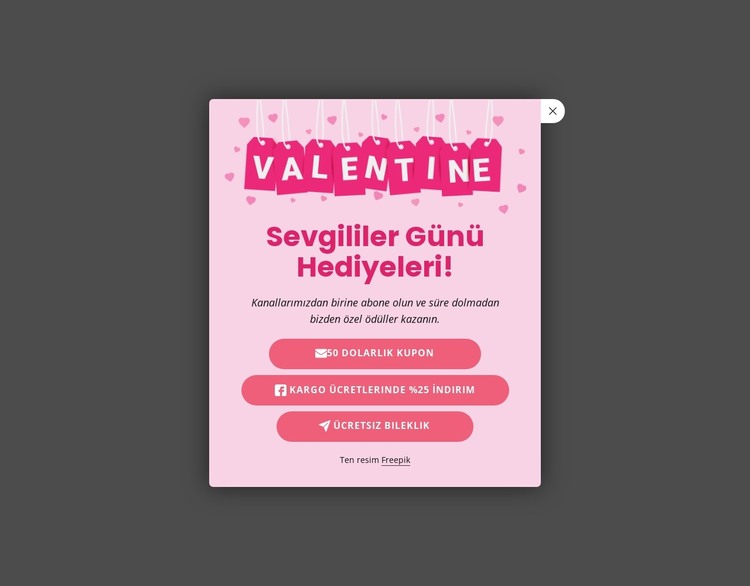 Süreli indirimler HTML Şablonu