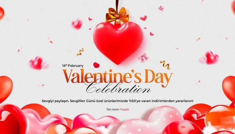 %50'ye varan indirimden yararlanın Web sitesi tasarımı