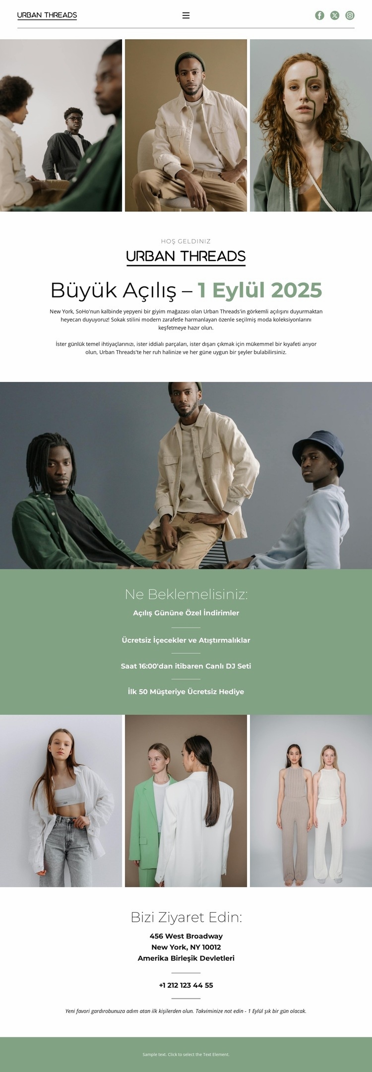 Bir Moda Dönüm Noktasını Kutlayın Web sitesi tasarımı