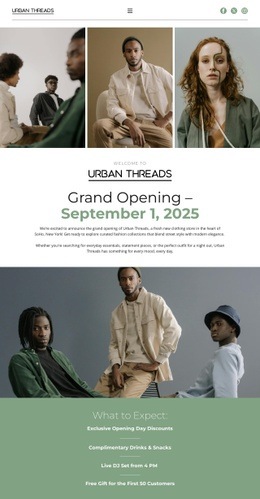 Web Page Design For Celebrate A Fashion Milestone