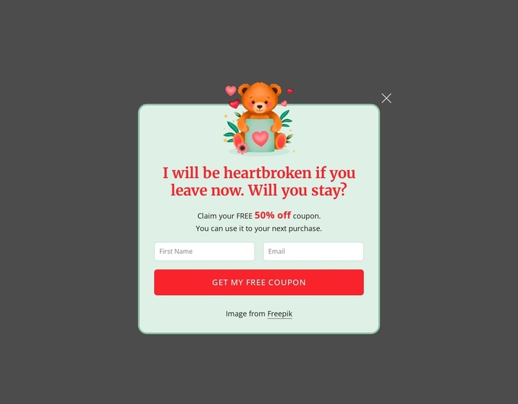 Subscription popup WordPress Theme