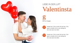 Liebe Liegt In Der Luft Website-Vorlage