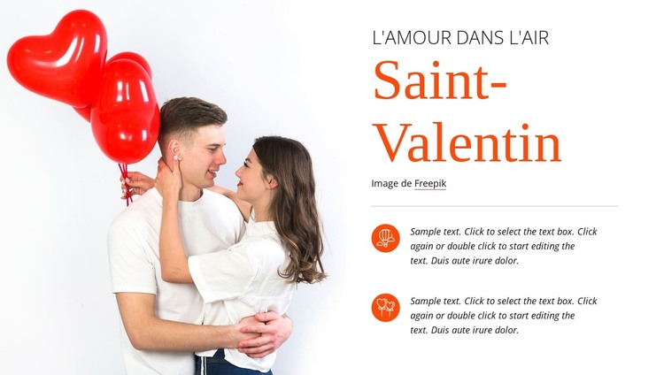 L'amour dans l'air Modèle HTML