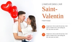 L'Amour Dans L'Air : Modèle De Site Web D'Une Seule Page