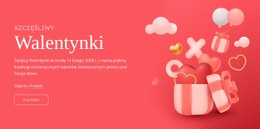 Walentynki Czysty I Minimalny Szablon