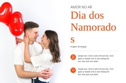 Modelo HTML5 Amor No Ar Para Qualquer Dispositivo