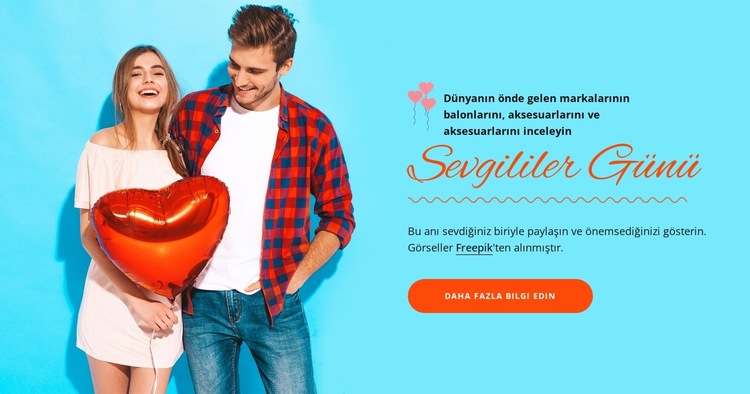 Aşk, tüm armağanların en büyüğüdür Web Sitesi Şablonu