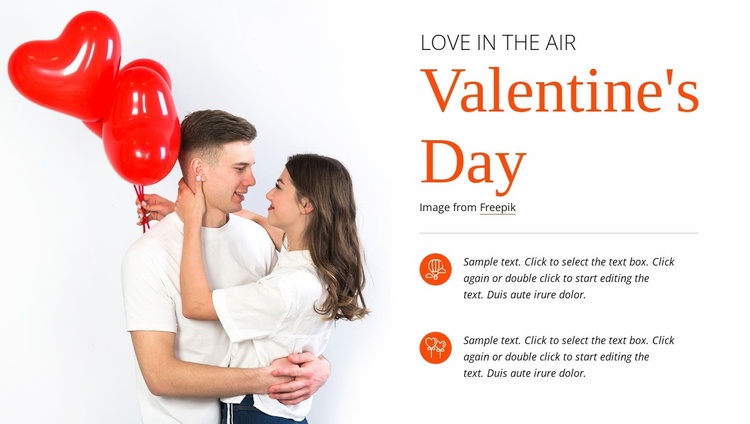Love in the air Landing Page
