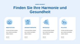 Finden Sie Ihre Harmonie Und Gesundheit HTML-Vorlage