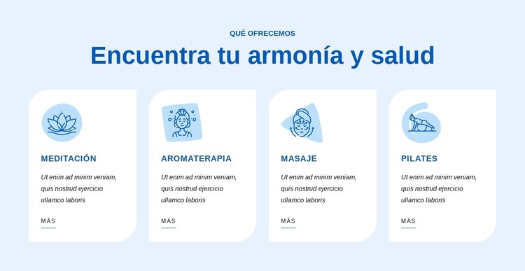 Encuentra tu armonía y salud Plantilla CSS