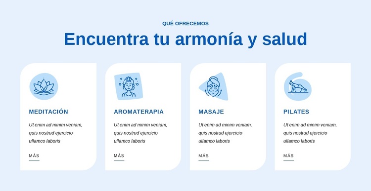 Encuentra tu armonía y salud Tema de WordPress