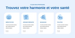Trouvez Votre Harmonie Et Votre Santé Modèle CSS