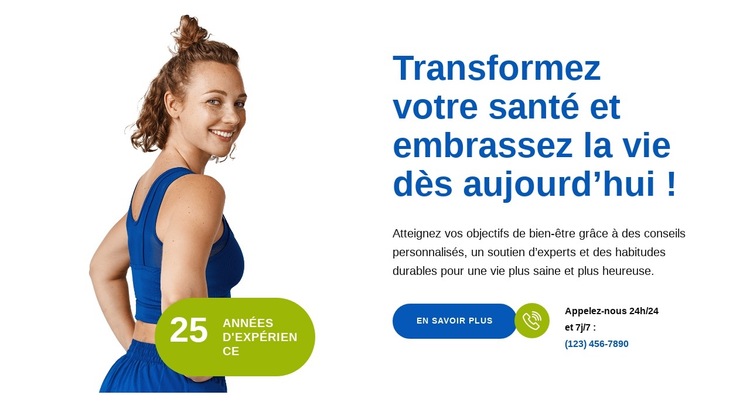 Studio de Pilates exclusif Modèle de site Web