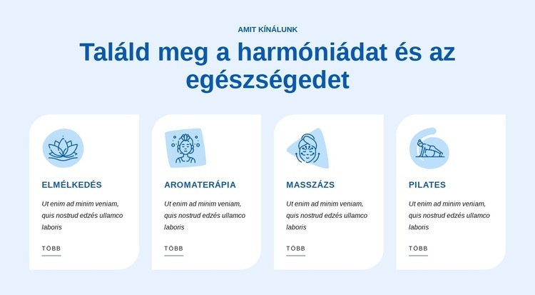 Találd meg a harmóniádat és az egészségedet Sablon