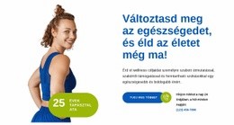 Exkluzív Pilates Stúdió Weboldal Sablon