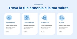 Trova La Tua Armonia E La Tua Salute Modello Di Sito Web