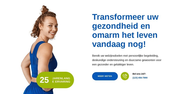 Exclusieve pilatesstudio Website sjabloon