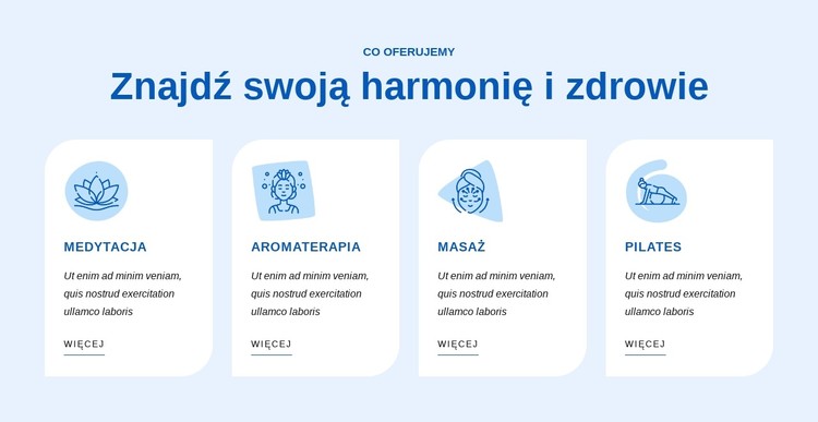 Znajdź swoją harmonię i zdrowie Szablon CSS
