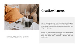 Responsive Web Template For Creative Concept