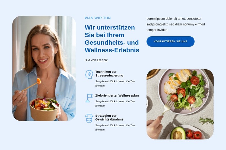 Anleitung für Ihr Gesundheits- und Wellness-Erlebnis CSS-Vorlage