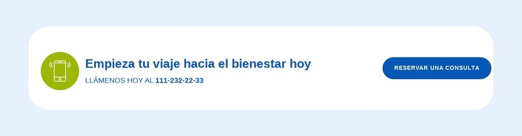 Empieza tu viaje hoy Plantilla HTML