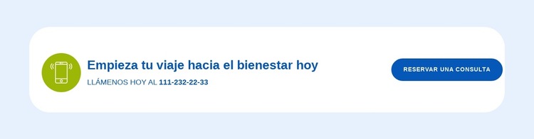 Empieza tu viaje hoy Plantilla de sitio web