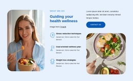 Guiding your health wellness - Html Code Example by Nicepage
