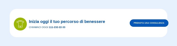Inizia il tuo viaggio oggi Modello HTML