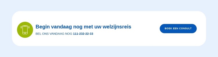 Begin vandaag nog met uw reis Website sjabloon