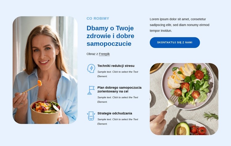 Kierowanie Twoim zdrowiem i dobrym samopoczuciem Szablon CSS