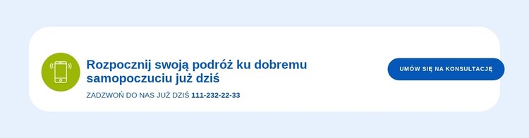 Rozpocznij swoją podróż już dziś Szablon HTML