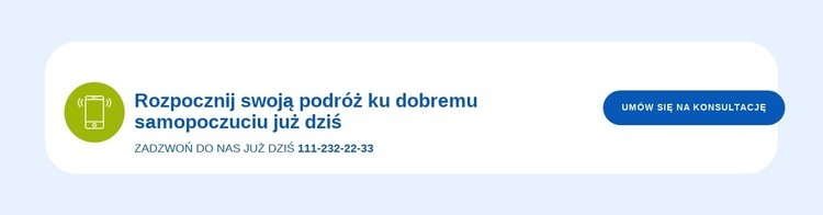 Rozpocznij swoją podróż już dziś Szablon