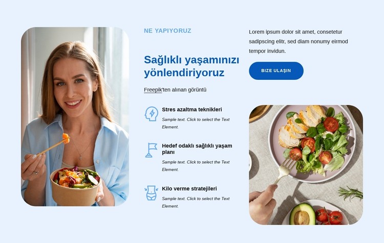 Sağlıklı yaşamınızı yönlendiriyoruz CSS Şablonu