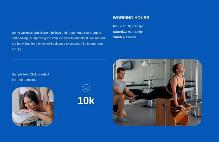 Pilates studio information WordPress Theme