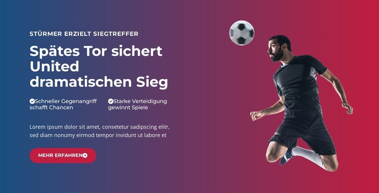 Episches Last-Minute-Tor CSS-Vorlage