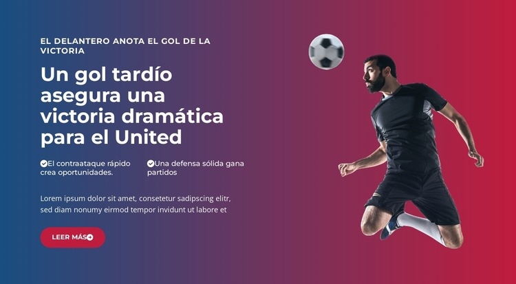 Gol épico de último minuto Plantilla