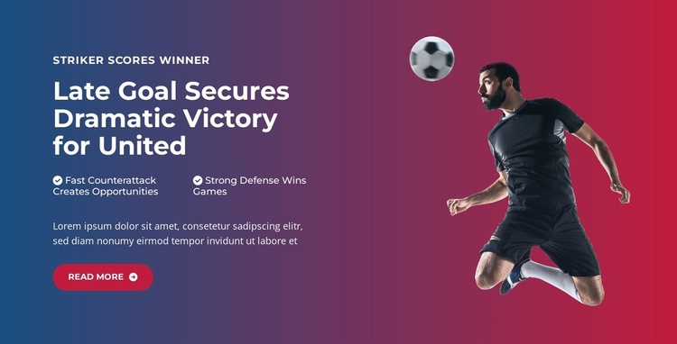 Epic Last-Minute Goal Joomla Template