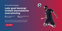 Episch Doelpunt Op Het Laatste Moment Website Ontwerp