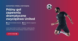 Epicki Gol W Ostatniej Minucie Szablon Witryny Sieci Web