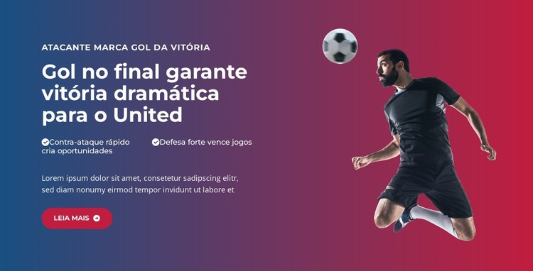 Gol épico de última hora Template CSS