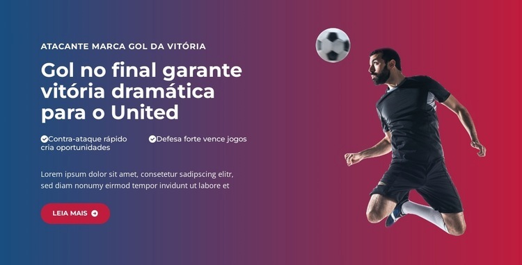 Gol épico de última hora Landing Page