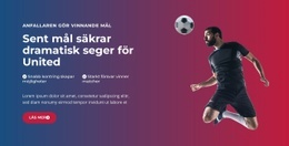 Episkt Mål I Sista Minuten HTML-Mall