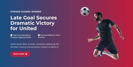 Epic Last-Minute Goal Website Template