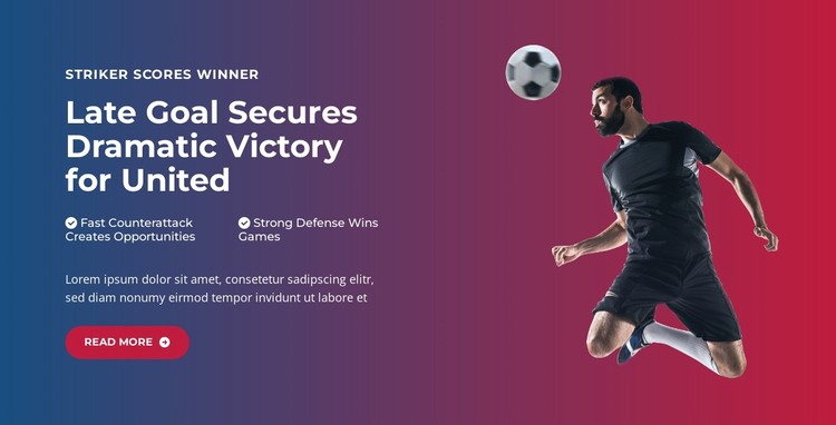 Epic Last-Minute Goal WordPress Theme