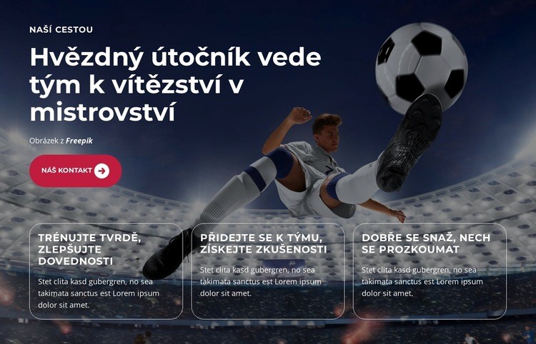 Mladý talent září jasně Šablona webové stránky