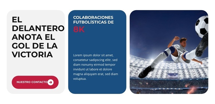 Rendimiento de equipo imparable Página de destino