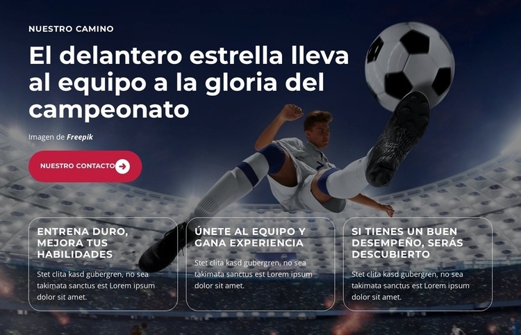 El talento joven brilla con fuerza Página de destino