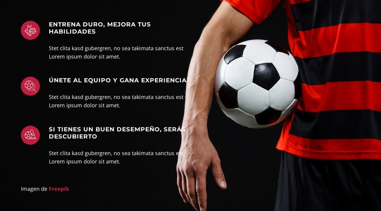 El defensor salva el partido Plantilla de sitio web