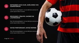 Le Défenseur Sauve Le Match Modèle De Site Web